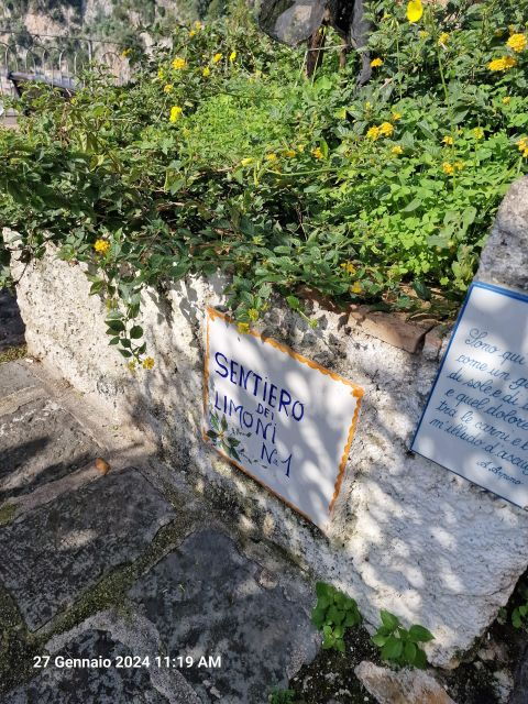 Lemon Path - Amalfi Coast - Booking Information