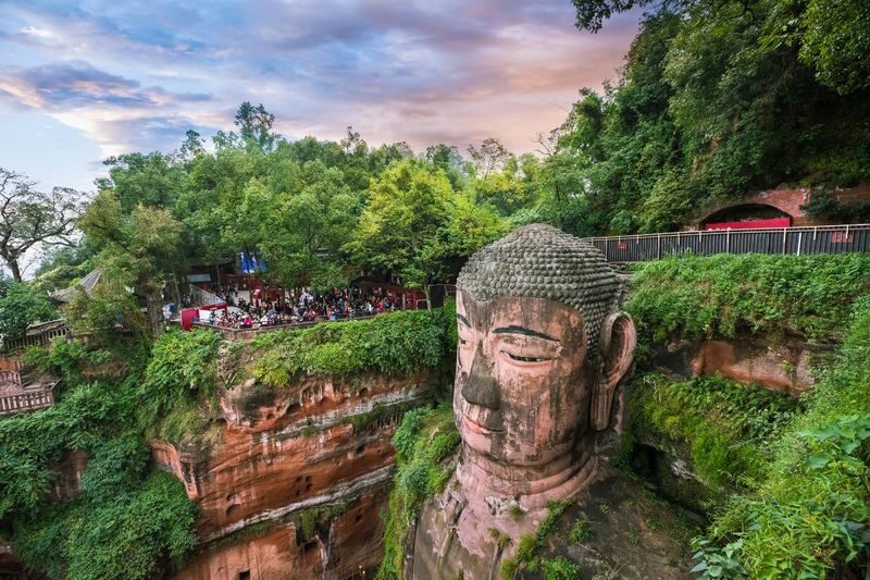 Leshan Giant Buddha - The boat ride: easier on the legs, different in character