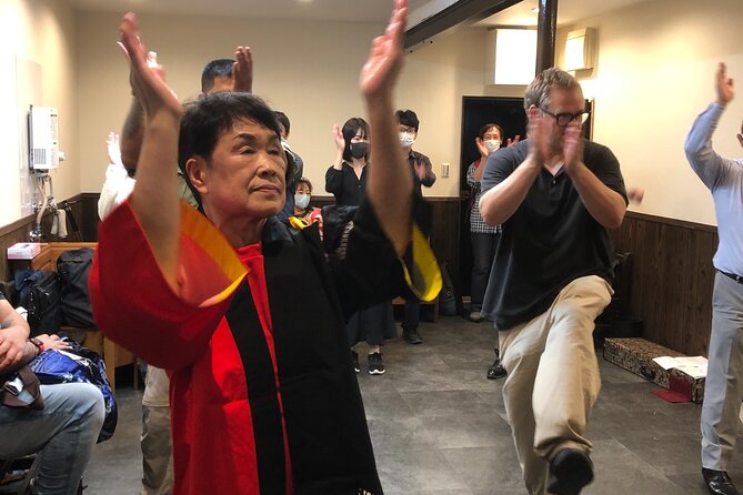 Lets Dance Bon Odori(Folk Dance) to the Music Near Tsutenkaku. - Inclusions