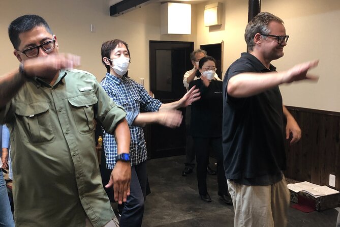 Lets Dance Bon Odori(Folk Dance) to the Music Near Tsutenkaku. - Directions