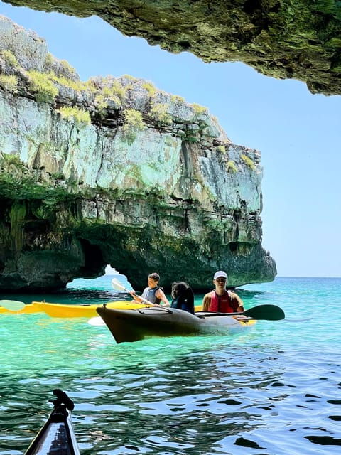 Leuca Kayak Tour With Swimming Stop and Speleo-Trek in Cave - Cave Exploration