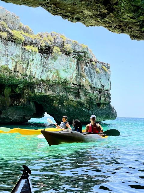 Leuca Sea Kayak Tour With a Swimming Stop in a Cave - Language Options