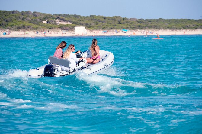 License Free. Fast Boat. Explore Top Beaches; Es Trenc & Es Carbó - Meeting and Pickup Information