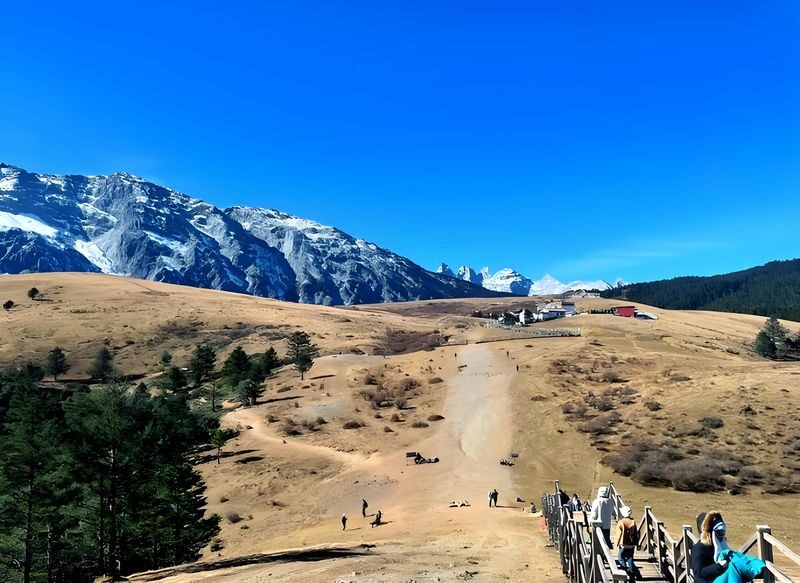 Lijiang Private Small Group 1-Day Tour: Jade Dragon Snow Mountain, Spruce Meadow, Yak Meadow Cableway, Baisha Old Town - What the mountain stop offers