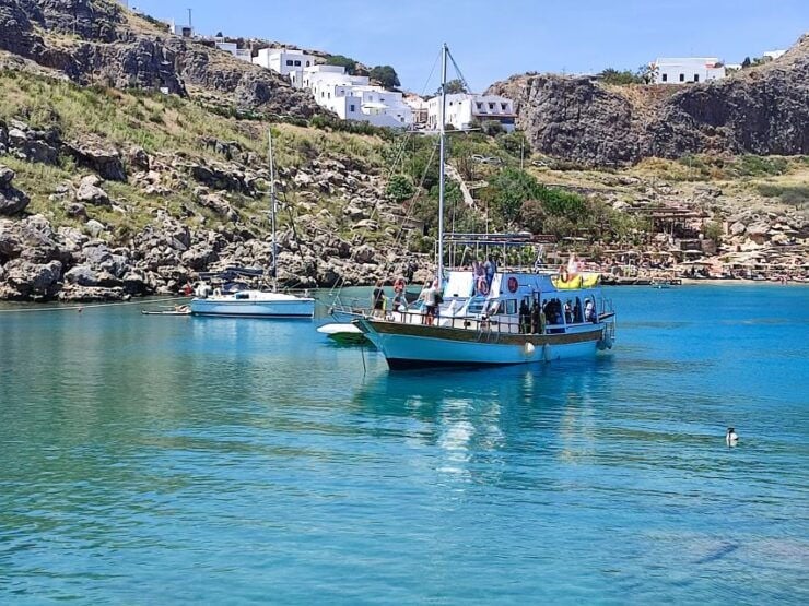 Lindos: Rhodes South-East Coast Cruise With Swim Stops - Experience Highlights