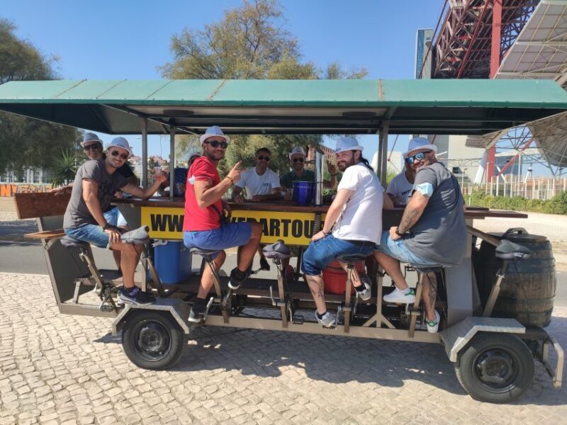 Lisbon: 1-Hour Beer Bike Tour with Draft Beer & Sangria Ride - An Authentic Taste of Lisbon’s Riverside on a Beer Bike