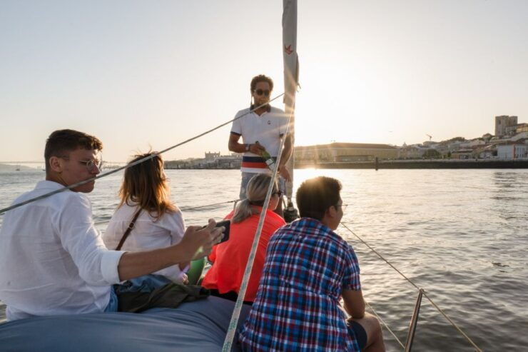 Lisbon: Daytime/Sunset/Night City Sailboat Tour With Drinks - Live Commentary and Language Options