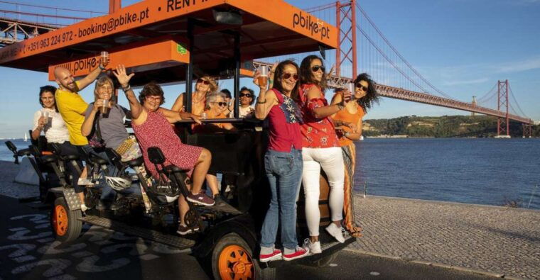 Lisbon: Fun Beer Bike by the Seafront - Group Size & Accessibility