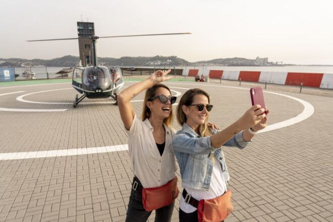 Lisbon: Helicopter Ride, Boat Trip, & Old Town Walking Tour - Full Description