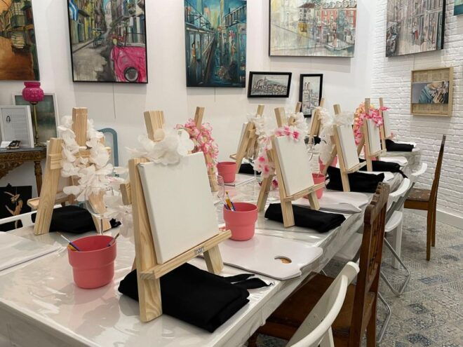 Lisbon: Paint and Sip in an Art Gallery With Portuguese Wine - Inclusions