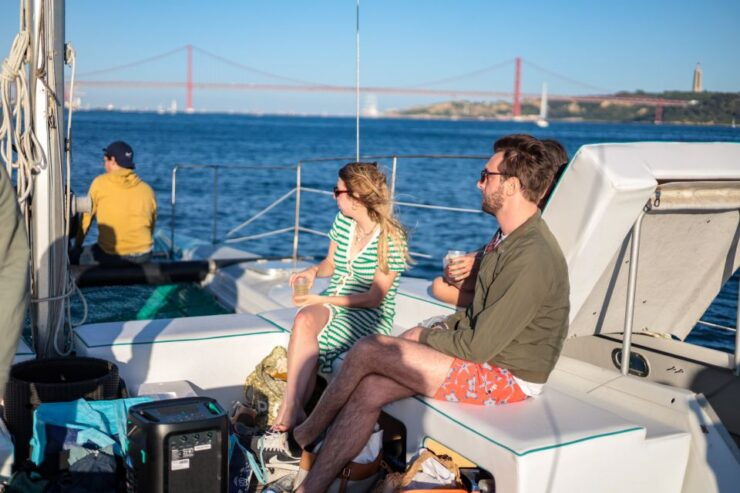 Lisbon: Sunset Catamaran- Music, a Drink & Christmas Lights - Activity Details