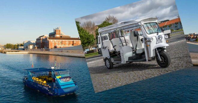 Lisbon: Tuk Tuk City Tour With a Boat Tour in River Tagus - Activity Description