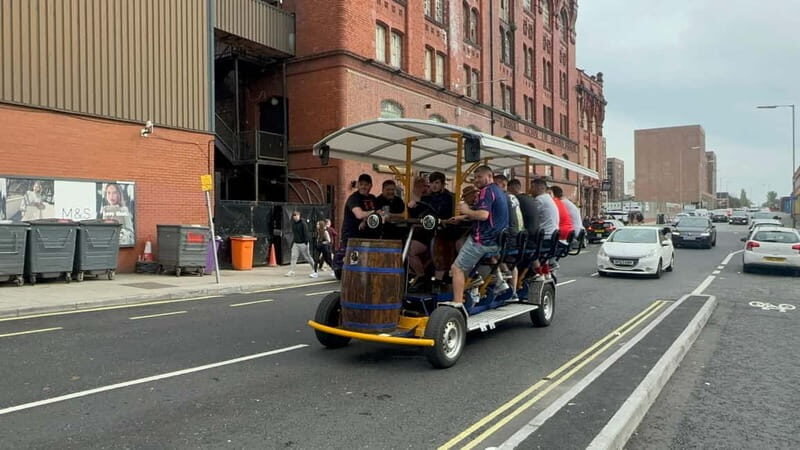 LIVERPOOL BEER BIKE WITH BEER INCLUDED - Liverpool Beer Bike with Beer Included: A Fun-Filled Mobile Pub Tour
