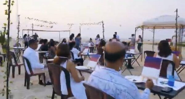 Liverpool: Sip and Paint at the Beach With Drinks - Painting Supplies and Instruction