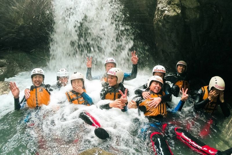 Local Canyoning Trip from Interlaken - The canyon begins with a 10-meter rappel