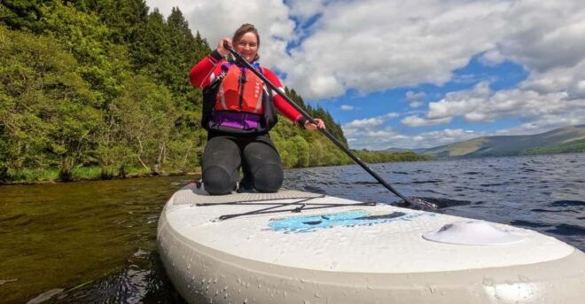 Loch Tay Guided Paddle Boarding - Learning New Skills
