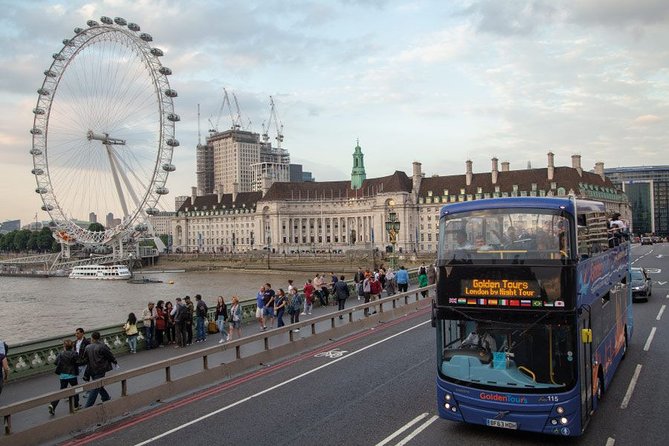 London by Night Sightseeing Open Top Bus Tour With Audio Guide - Audio Guide Options