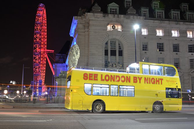 London by Night Sightseeing Tour - Open Top Bus - Early Arrival and Seat Availability