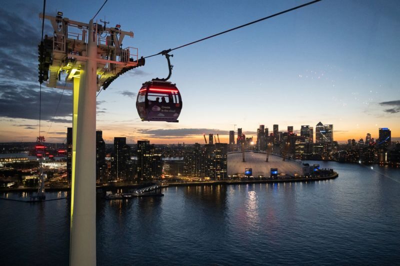 London Cable Car Ticket - Choosing a single crossing or a round trip