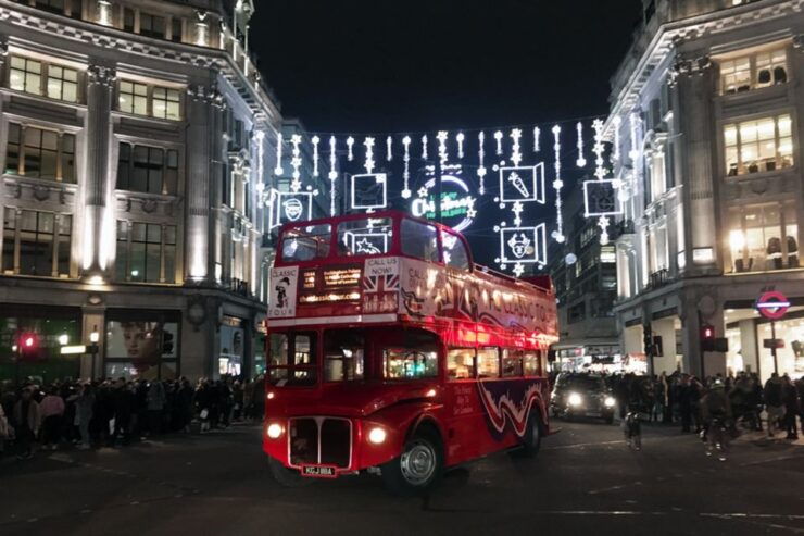 London Christmas Lights Tour by Vintage Bus Open Top - Highlights of the Tour
