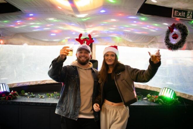 London: Christmas Silent Disco Party Cruise With Drinks - Meeting Point and Boarding