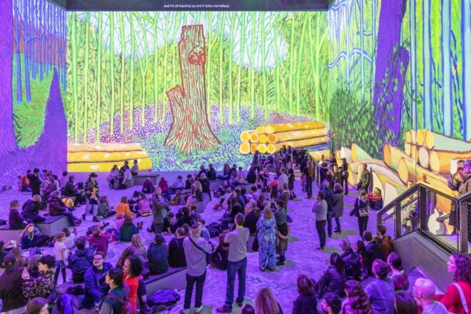 London: David Hockneys Immersive Exhibition Entry Ticket - Full Description