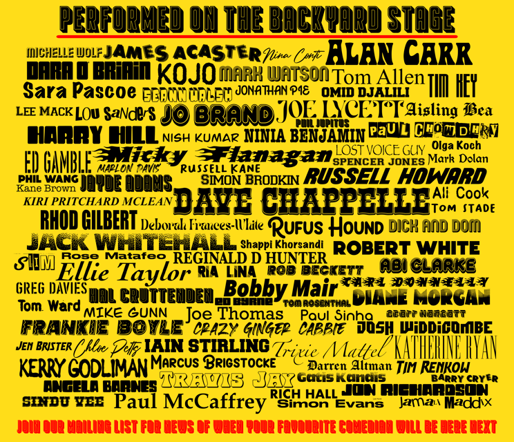 London: Friday Night at The Backyard Comedy Club - Introduction