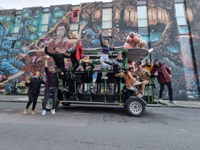 London: Private Beer Bike Tour With Unlimited Drinks - Custom Features of the Beer Bike