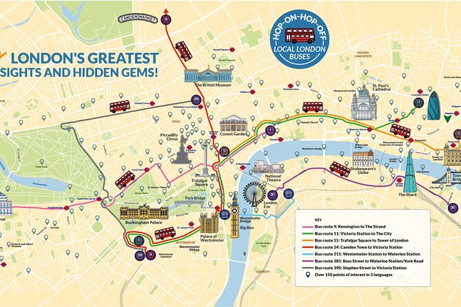 London Public Buses Audio Tour - Discover Major Landmarks in London