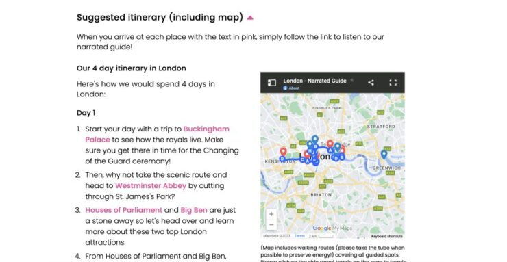 London: Self-Guided Audio Walking Tour & 4 Day Itinerary - Activity Overview