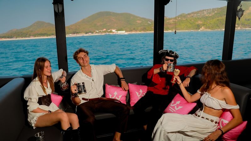 LORD Black Pearl Pirate Cruise Experience to Koh Larn - The journey is part of the outing