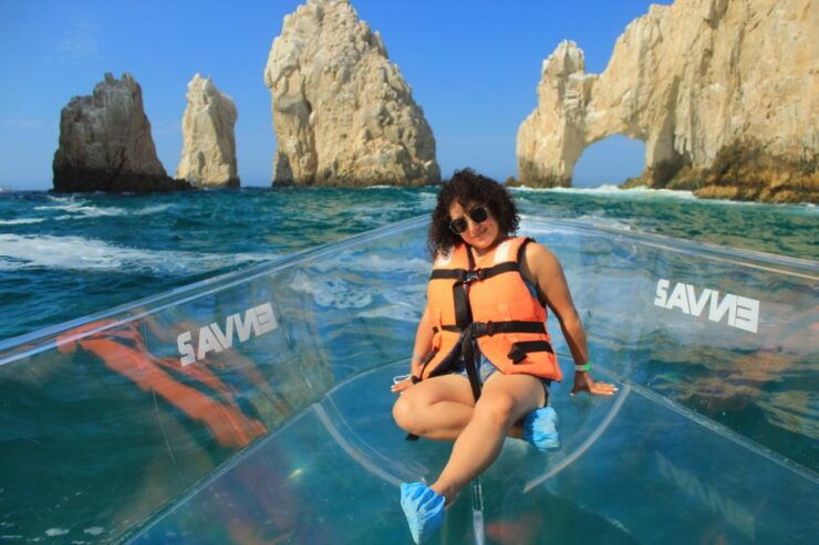 Los Cabos Arch & PelicanRock Cabo San Lucas CrystalBoat Tour - Highlights of the Tour