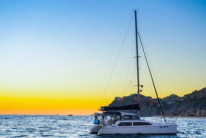 Los Cabos Catamaran Private Sunset Sail with Snorkel Gear - The Sum Up