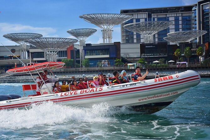 Love Boats Dubai in 90 Minutes Speed Boat Ride - Adrenaline-Packed Adventure on the Water