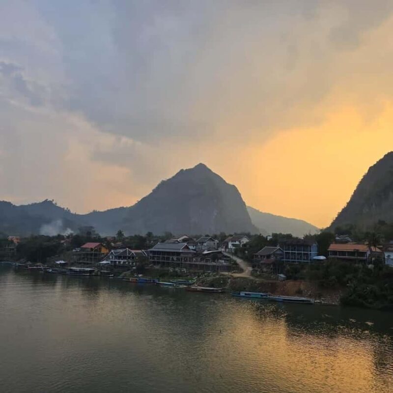 Luang Prabang: Afternoon Kuang Si Waterfalls & Sunset Cruise - In Closing