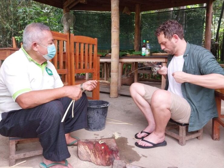Luang Prabang: Bamboo Craft Workshop & Tea Party With Snacks - Experience