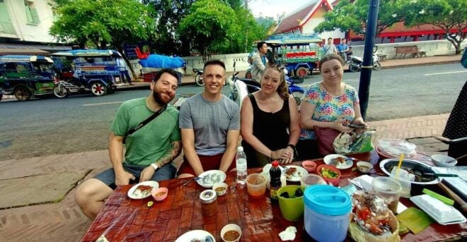 Luang Prabang: Foodie Walking Tour & Monk Blessing - Full Description