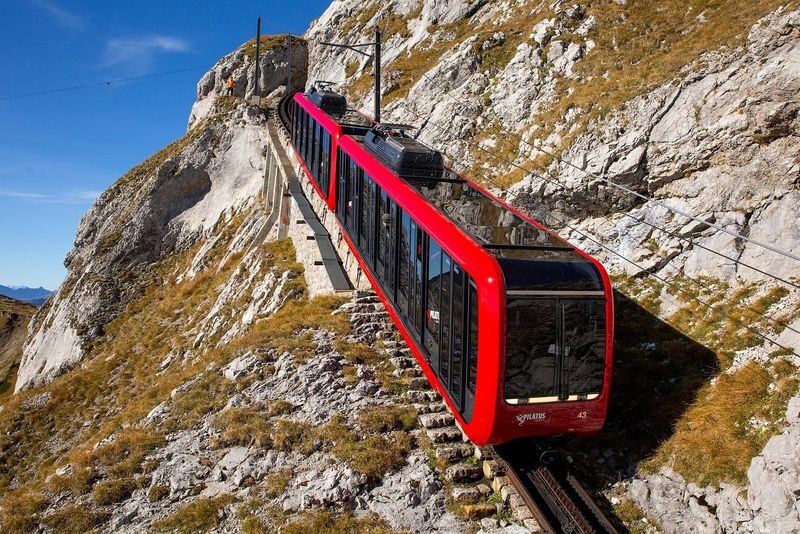 Lucerne Old Town and Mt. Pilatus Day Tour with Transport - Down by the steep cogwheel railway