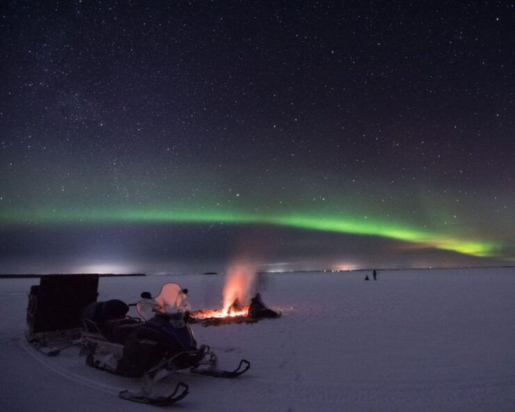Luleå : Northern Lights Tour on a Snowmobile Drawn Sled - Tour Overview