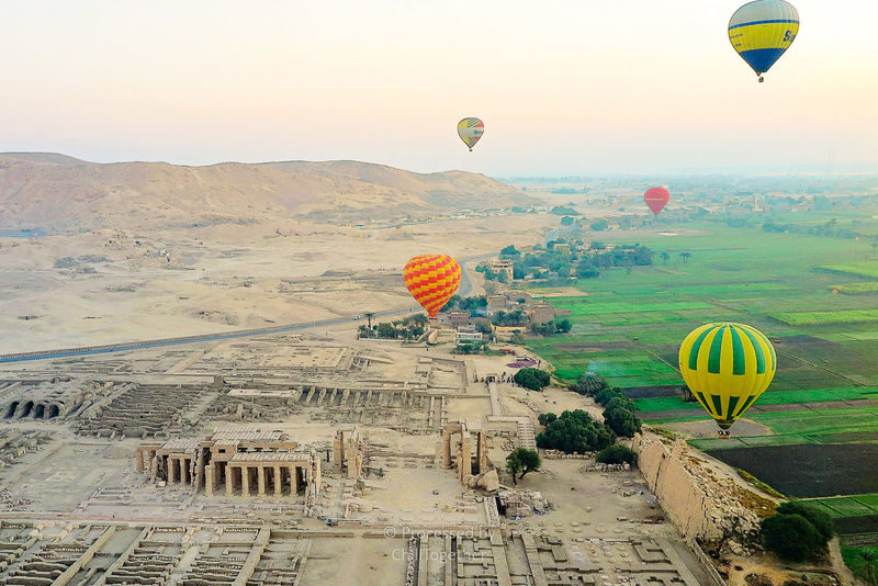 Luxor Sunrise Hot Air Balloon Ride over Luxor Relics - From a 05:30 pickup to a 07:45 return