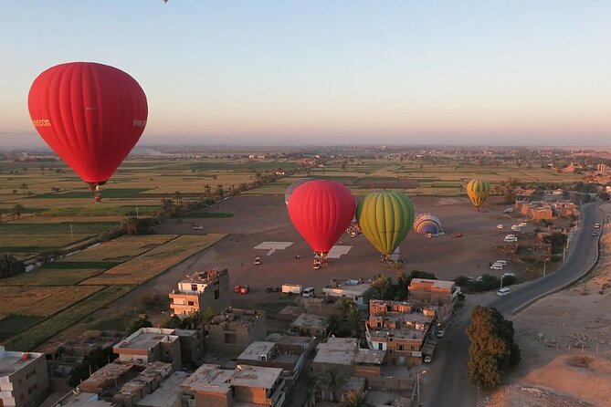 Luxor:Hotairballon Early Sunrise - Captivating Sunrise Views Over Luxor