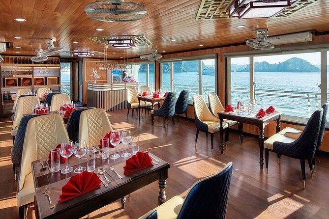 Luxury 5 Star Cruise Halong Day Trip,All Inclusive,Cave,Transfer - Pickup and Meeting Point