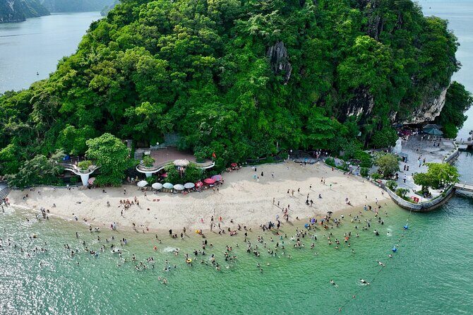 Luxury 7-Hour Halong Bay Cruise from Hanoi with Limousine & Lunch - Ti Top Island: Beaches and Panoramas