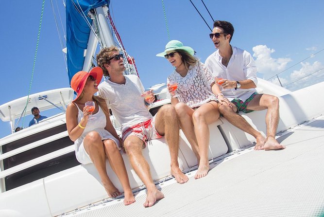 Luxury Catamaran and Snorkel. Lunch & Open Bar Onboard and Visit to Isla Mujeres - Overview of the Half-Day Sailing Adventure