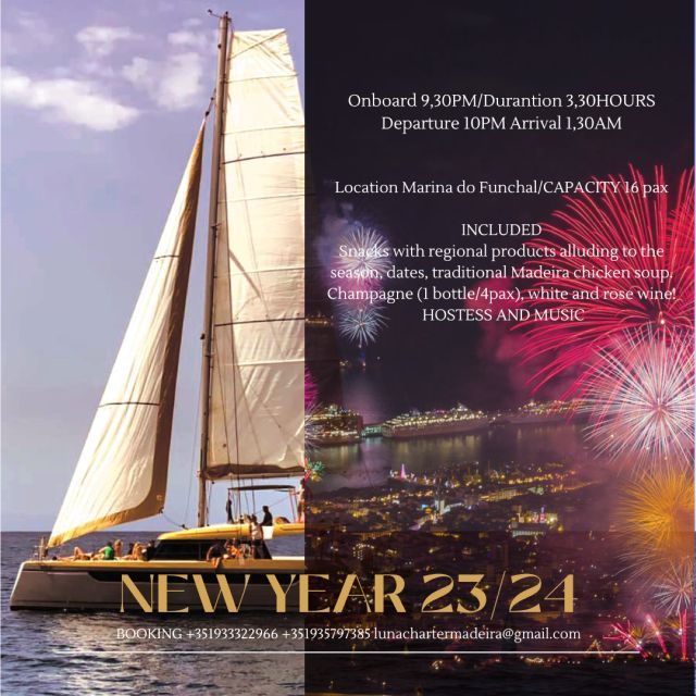 Luxury Catamaran New Year and Fireworks Madeira - Experience Details