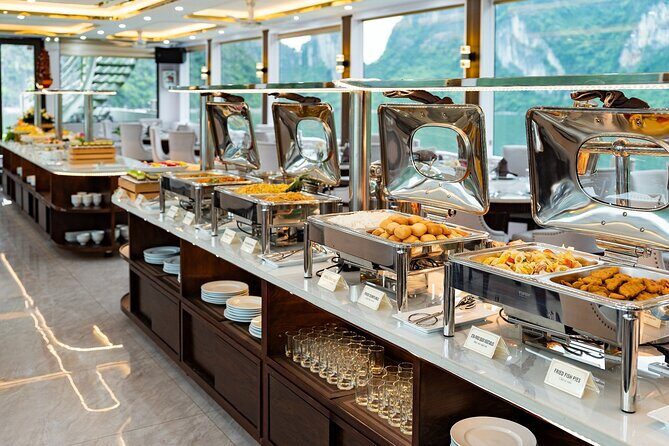 Luxury Hercules Premium Halong Bay Day Cruise with Buffet Lunch - Activities and Inclusions: What to Expect  