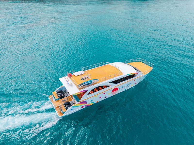 Luxury Maya Bay, Khai & Maithon Speed Catamaran Cruise from Phuket - A Phuket island circuit with a busy timetable