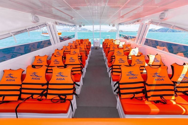 Luxury Maya Bay, Khai & Maithon Speed Catamaran Cruise from Phuket - Monkey Beach is a photo stop, not a long visit