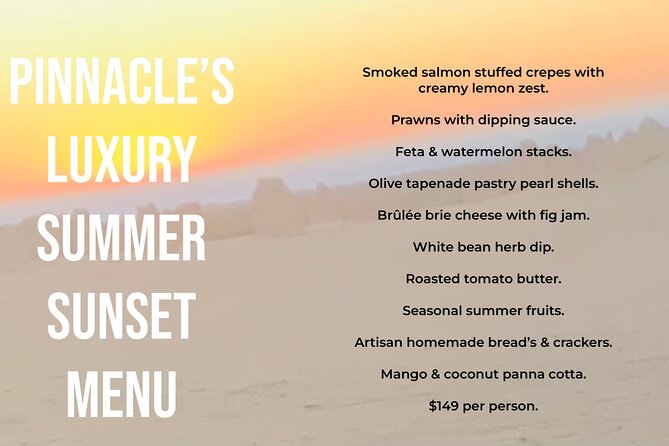 Luxury Picnic Experience Jurien Bay Foreshore and the Pinnacles - Booking and Details