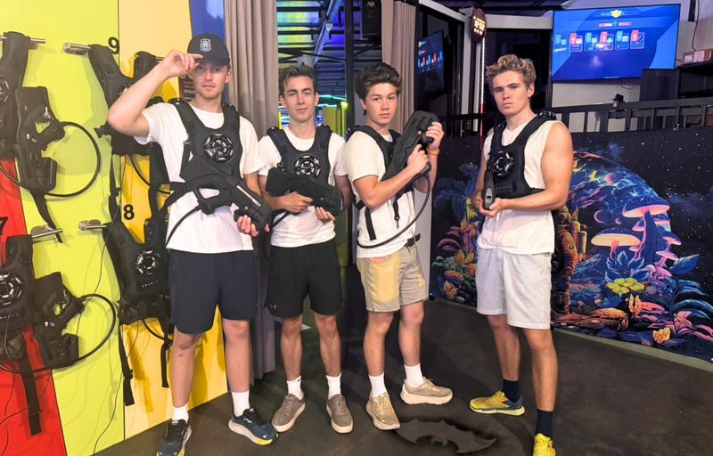 M2 Laser Tag Phuket - Laser Battle Arena Experience - Inside the arena: gear, lights, and a short first round
